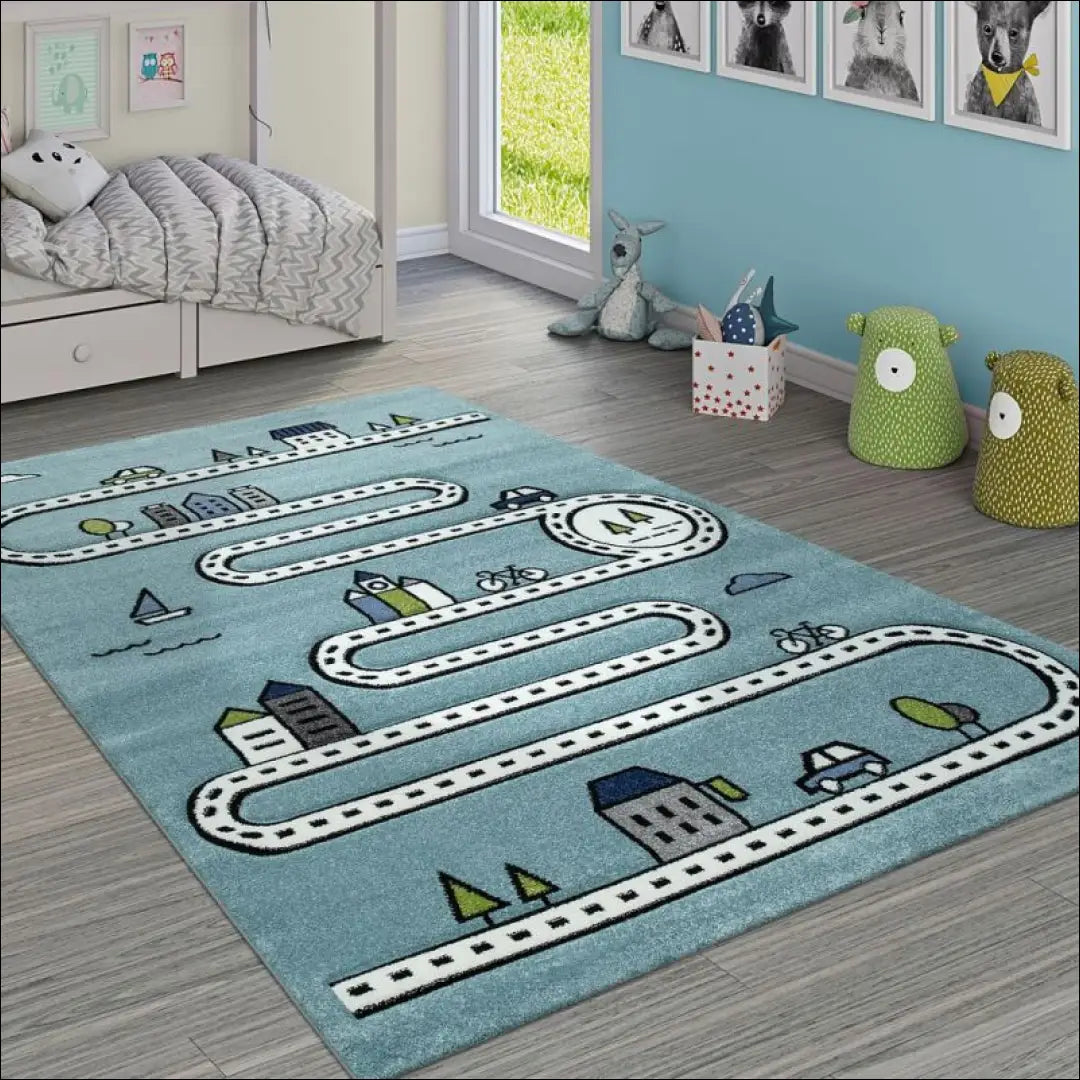Kilimas NI3635 - €78 Save 15% 100-200, 50-100, __label:Pristatymas 5-14 d.d., apvalus, ayy 80 x 150 cm / Mėlyna