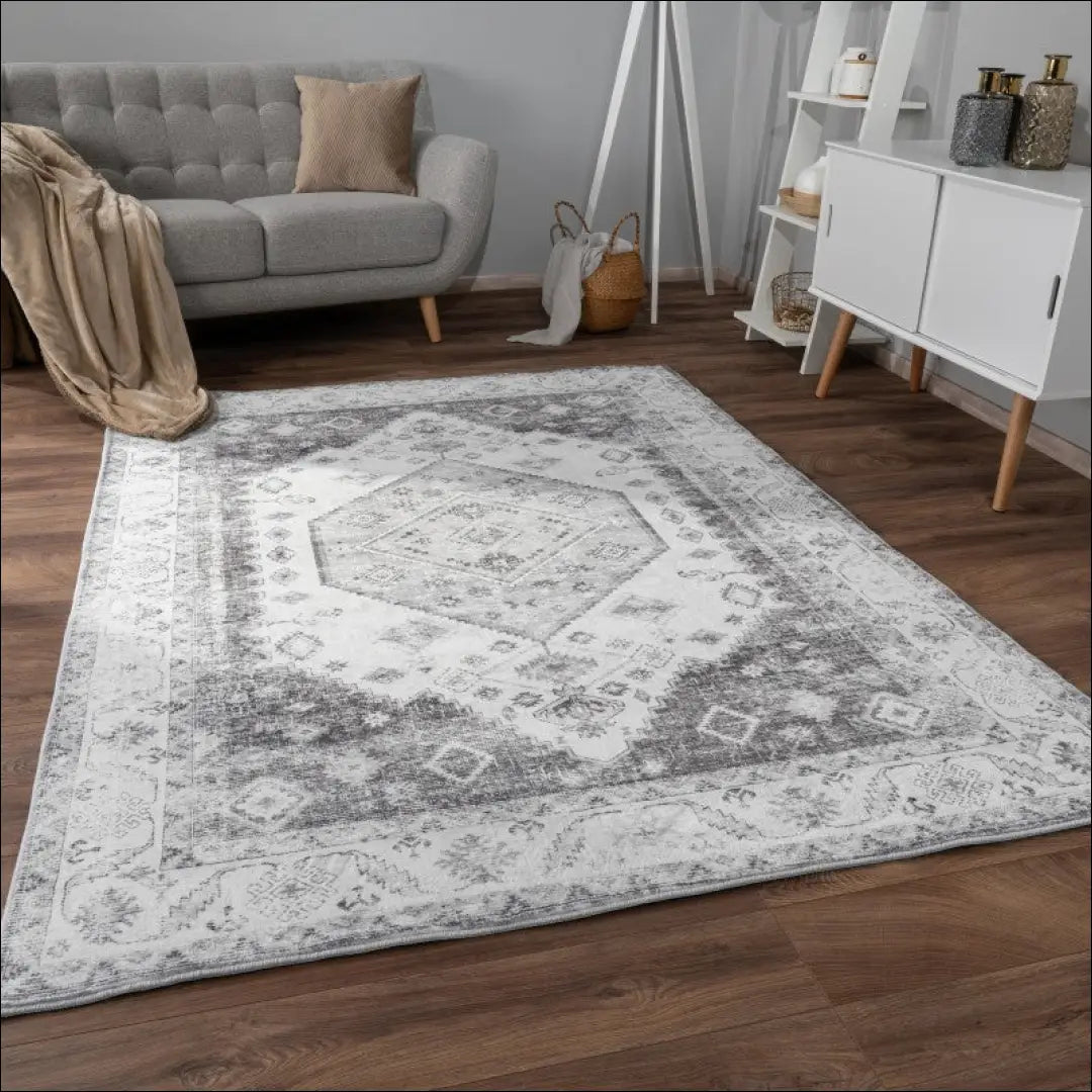 Kilimas NI4007 - €114 Save 15% 100-200, 50-100, __label:Pristatymas 5-14 d.d., color-Grau, kilimai 120x160 cm / Pilka