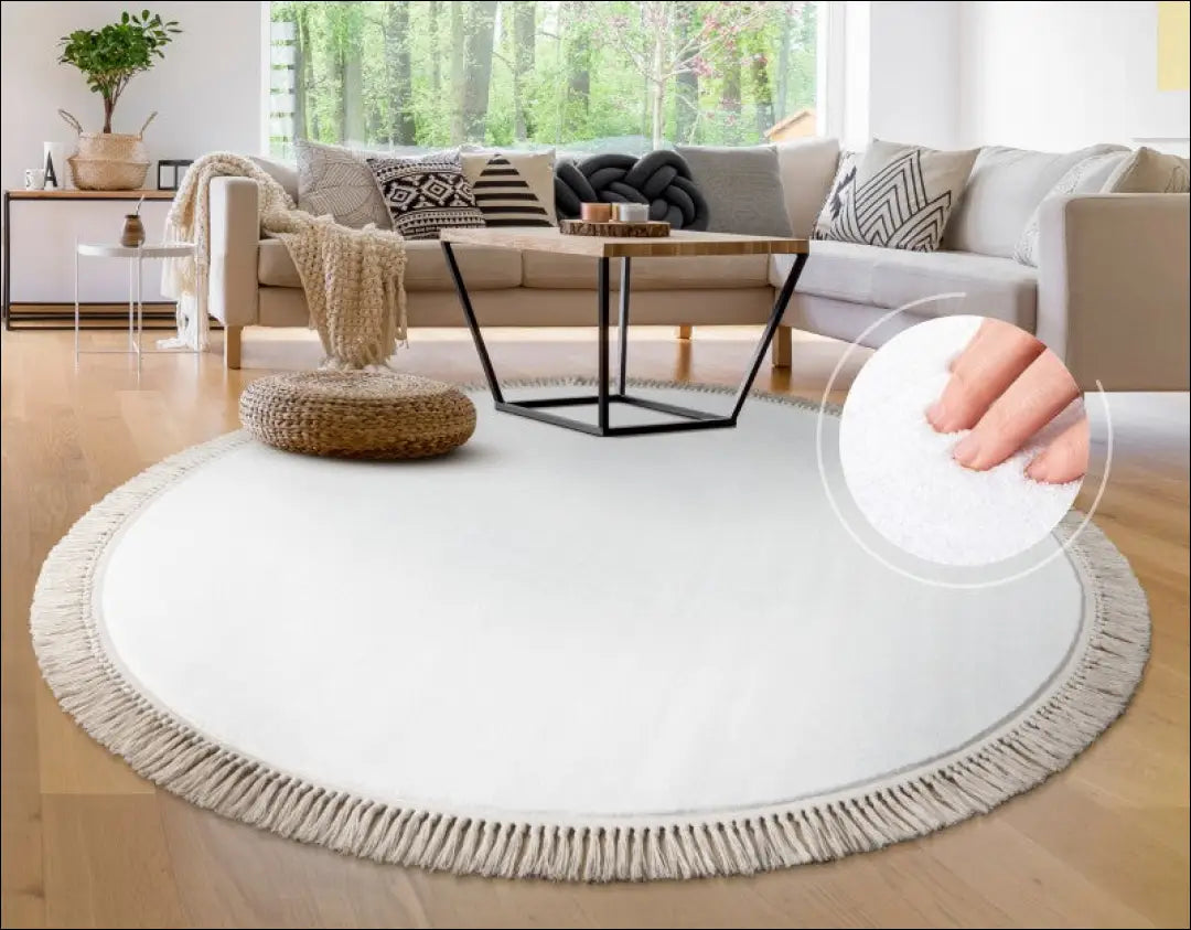 Kilimas NI4026 - €67 Save 15% 100-200, 50-100, __label:Pristatymas 5-14 d.d., color-creme, kilimai 100 cm skersmuo