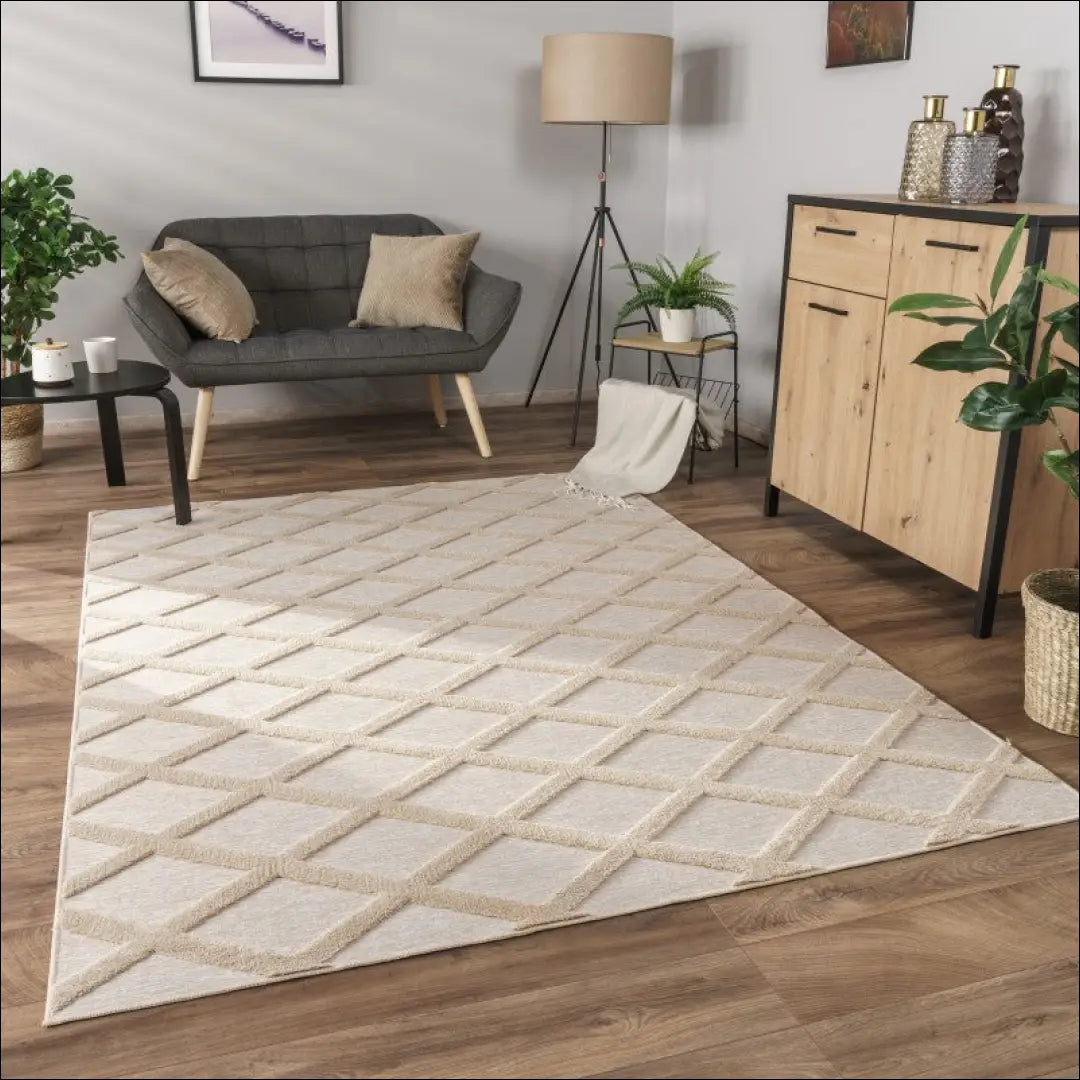 Kilimas NI4047 - €98 Save 15% 100-200, 50-100, __label:Pristatymas 5-14 d.d., color-smelio, kilimai 120x160 cm / Smėlio
