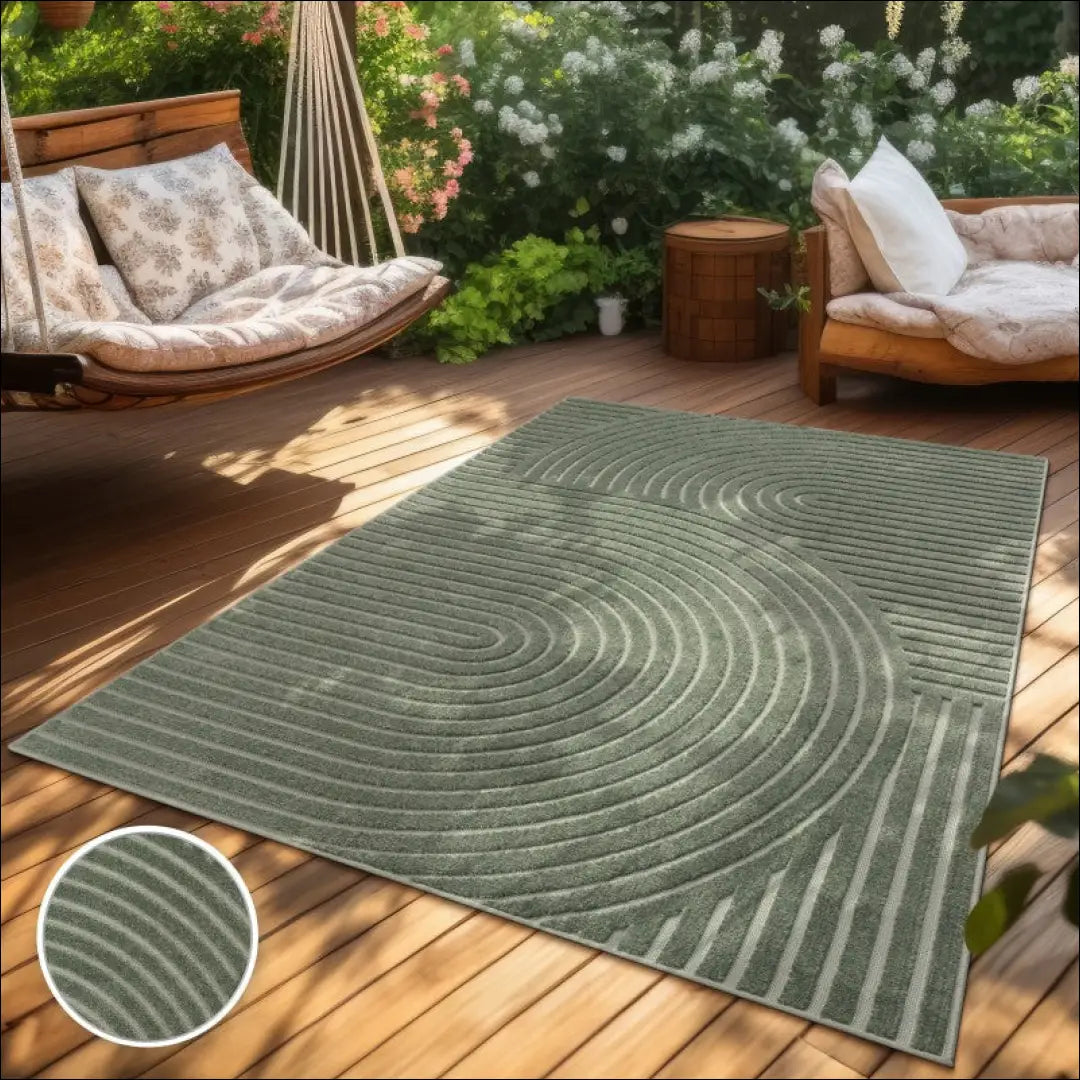 Kilimas NI4142 - €83 Save 15% 100-200, 50-100, __label:Pristatymas 5-14 d.d., color-Grün, kilimai 120 cm skersmuo