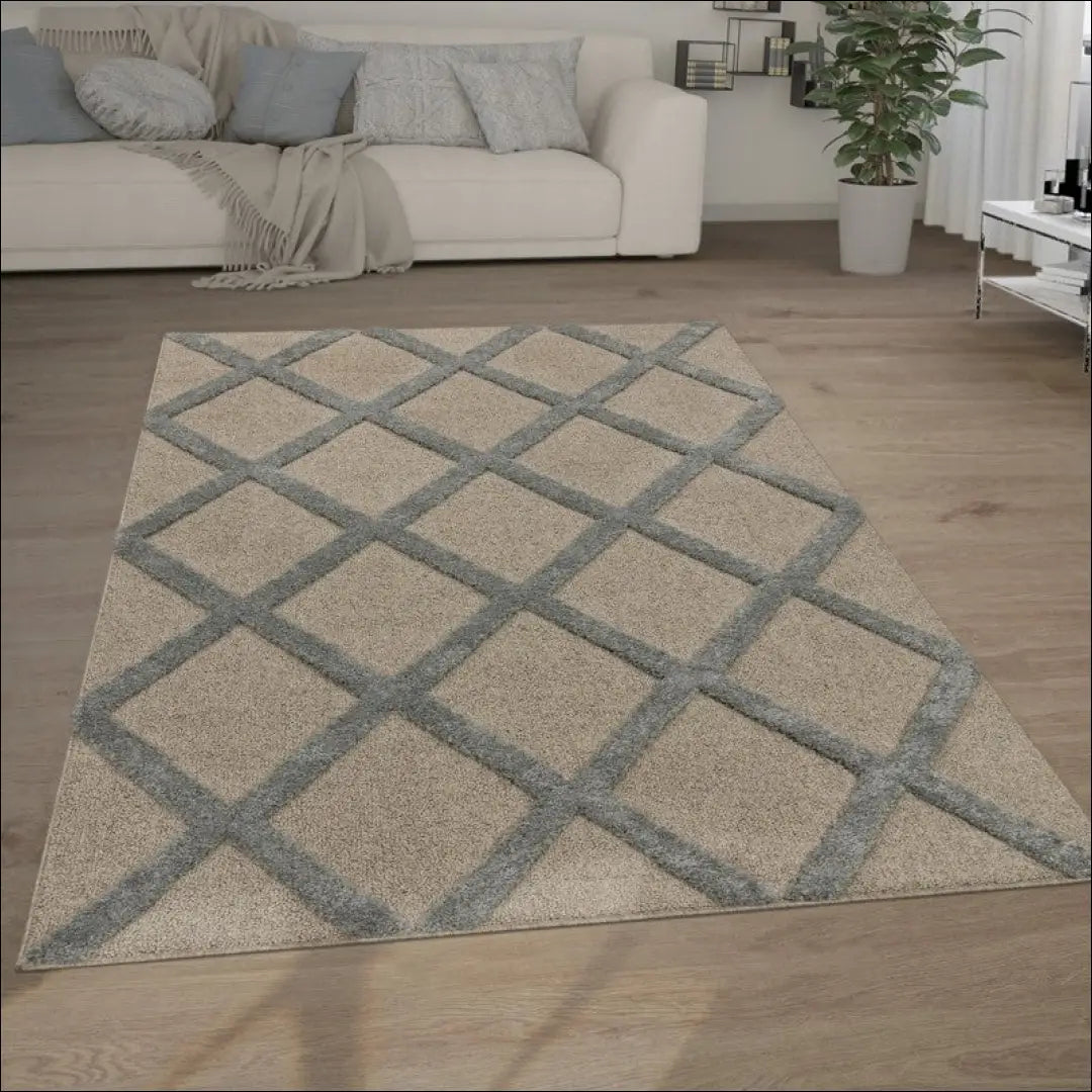 Kilimas NI4199 - €98 Save 15% 100-200, 50-100, __label:Pristatymas 5-14 d.d., color-Grau, kilimai 120x160 cm / Pilka