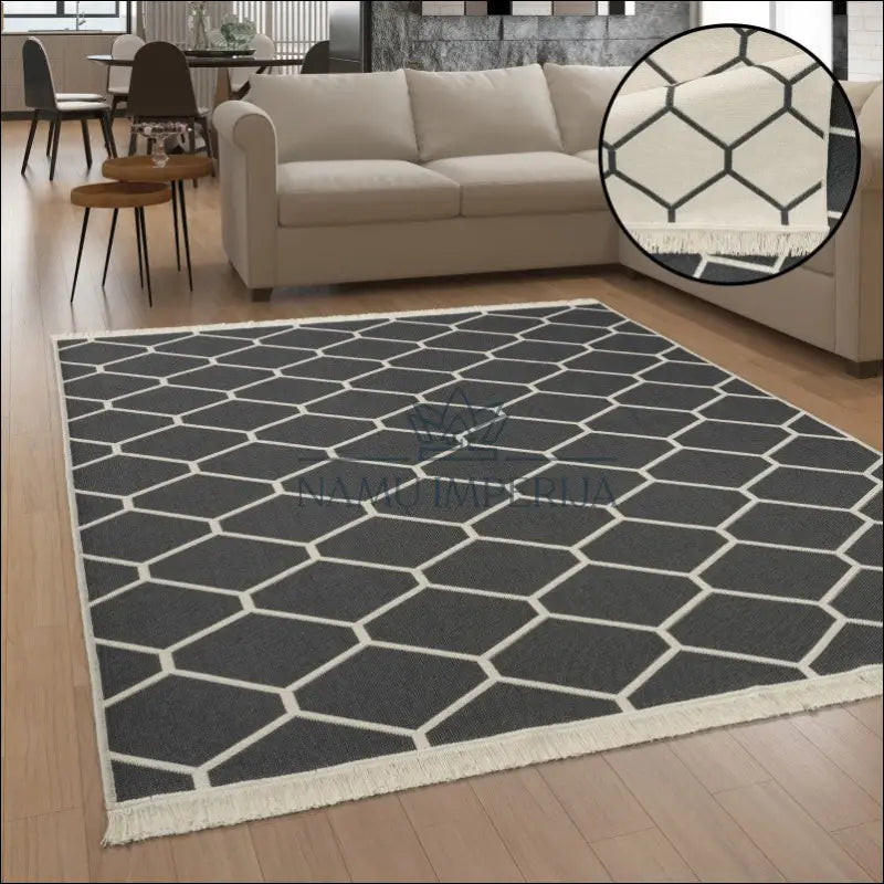 Kilimas NI4696 - €67 Save 15% 100-200, 25-50, 50-100, __label:Pristatymas 5-14 d.d., color-Anthracite 120x160 cm