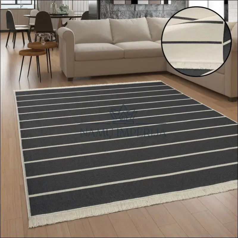 Kilimas NI4710 - €67 Save 15% 100-200, 25-50, 50-100, __label:Pristatymas 5-14 d.d., color-Anthracite 120x160 cm