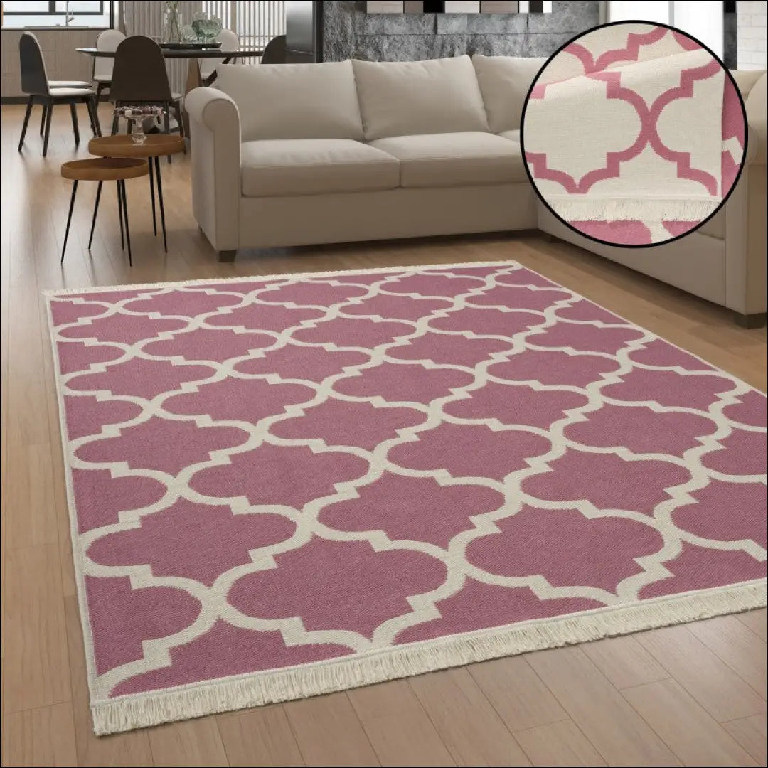 Kilimas NI4737 - €67 Save 15% 100-200, 25-50, 50-100, __label:Pristatymas 5-14 d.d., color-rozine 120x160 cm / Rožinė