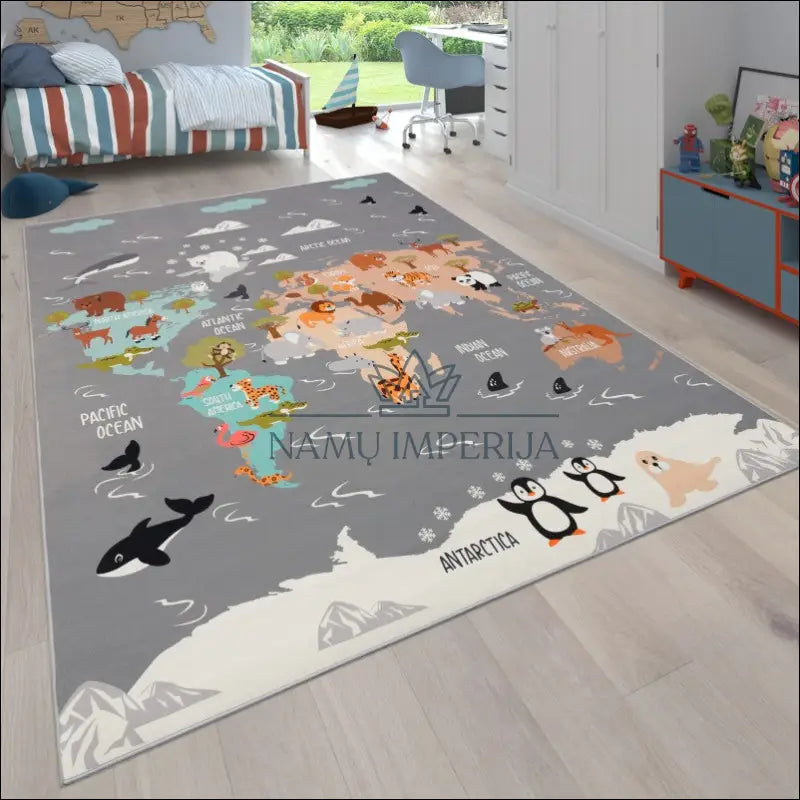 Kilimas NI5058 - €72 Save 15% 100-200, 50-100, __label:Pristatymas 5-14 d.d., color-pilka, kilimai 80 x 150 cm / Pilka