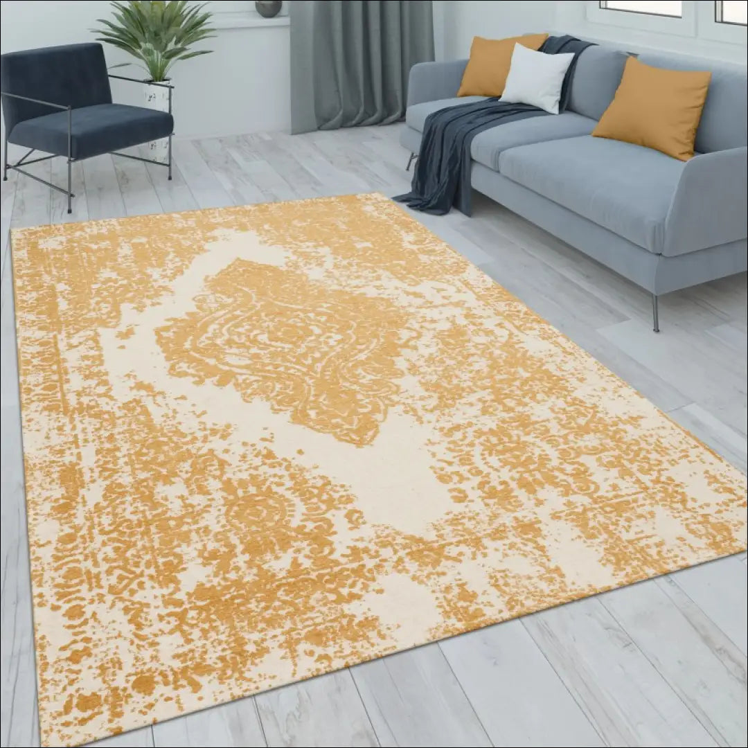 Kilimas NI5088 - €86 Save 15% 100-200, 50-100, __label:Pristatymas 5-14 d.d., color-Weiß-Gelb, kilimai 80 cm x 150