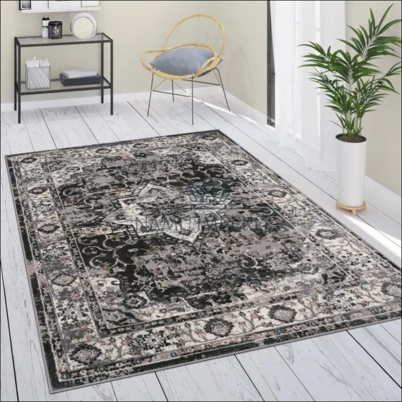 Kilimas NI5170 - €91 Save 15% 100-200, 50-100, __label:Pristatymas 5-14 d.d., color-juoda, kilimai 120x160 cm / Juoda