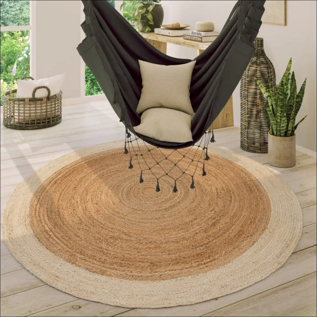 Kilimas NI5187 - €59 Save 15% 100-200, 50-100, __label:Pristatymas 5-14 d.d., apvalus, color-Ivory 80 cm skersmuo