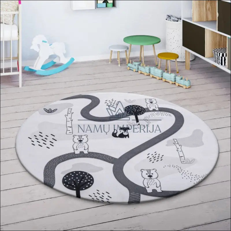 Kilimas NI5274 - €91 Save 15% 100-200, 50-100, __label:Pristatymas 5-14 d.d., color-White, kilimai 120 cm skersmuo