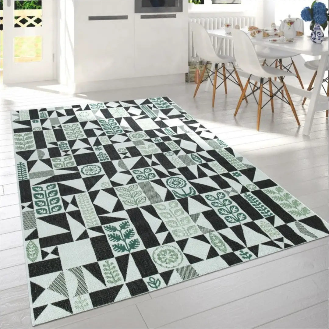 Kilimas NI5347 - €137 Save 15% 100-200, 50-100, __label:Pristatymas 5-14 d.d., color-zalia, kilimai 160 x 230 cm