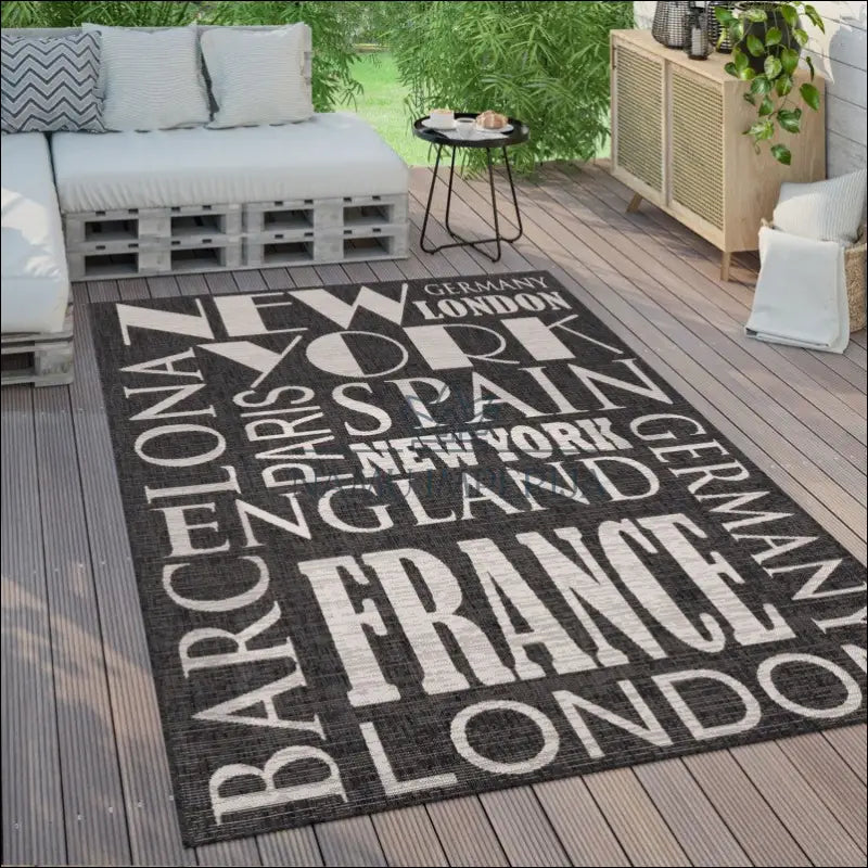 Kilimas NI5384 - €80 Save 15% 100-200, 25-50, 50-100, __label:Pristatymas 5-14 d.d., color-Anthracite 120x160 cm