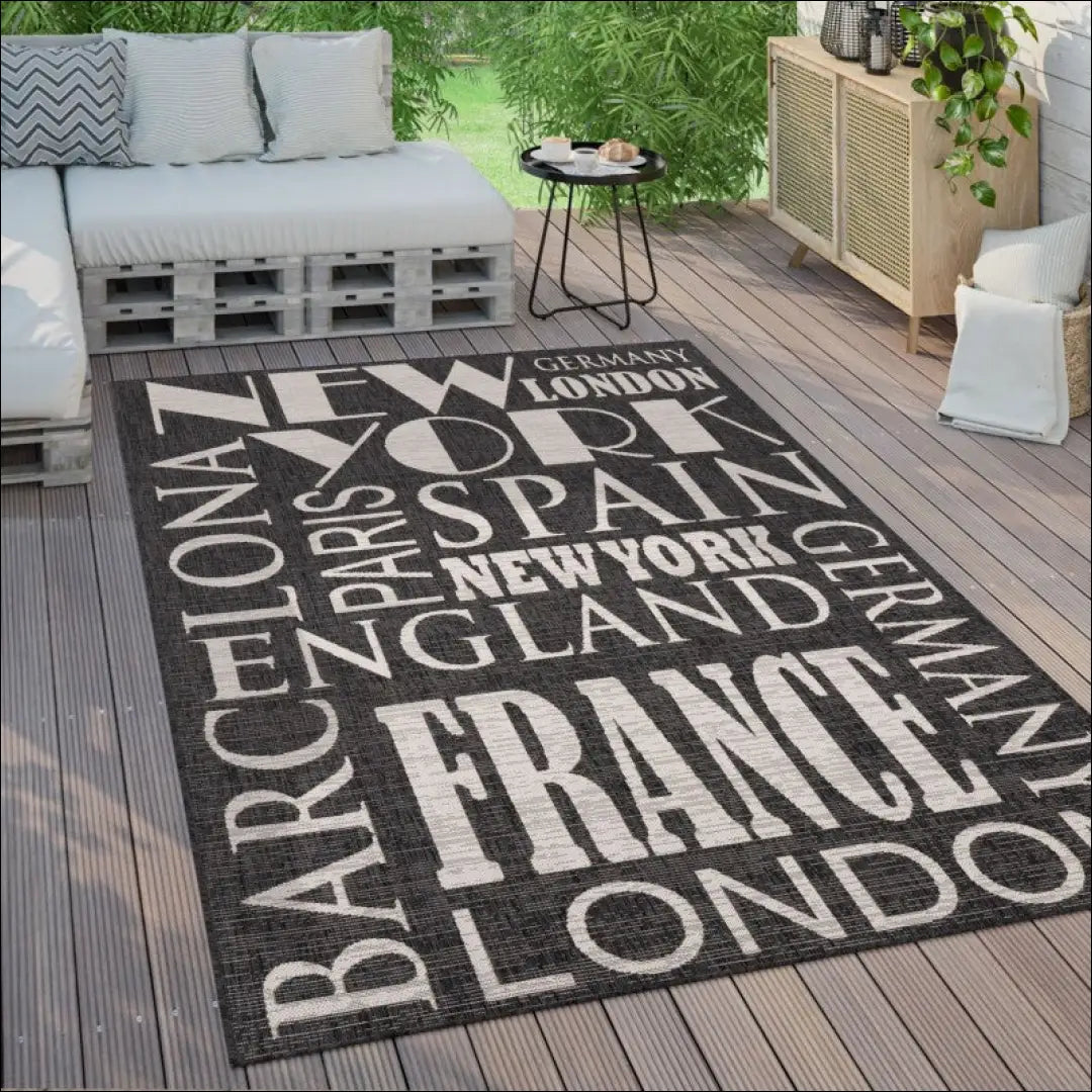 Kilimas NI5384 - €80 Save 15% 100-200, 25-50, 50-100, __label:Pristatymas 5-14 d.d., color-Anthracite 120x160 cm