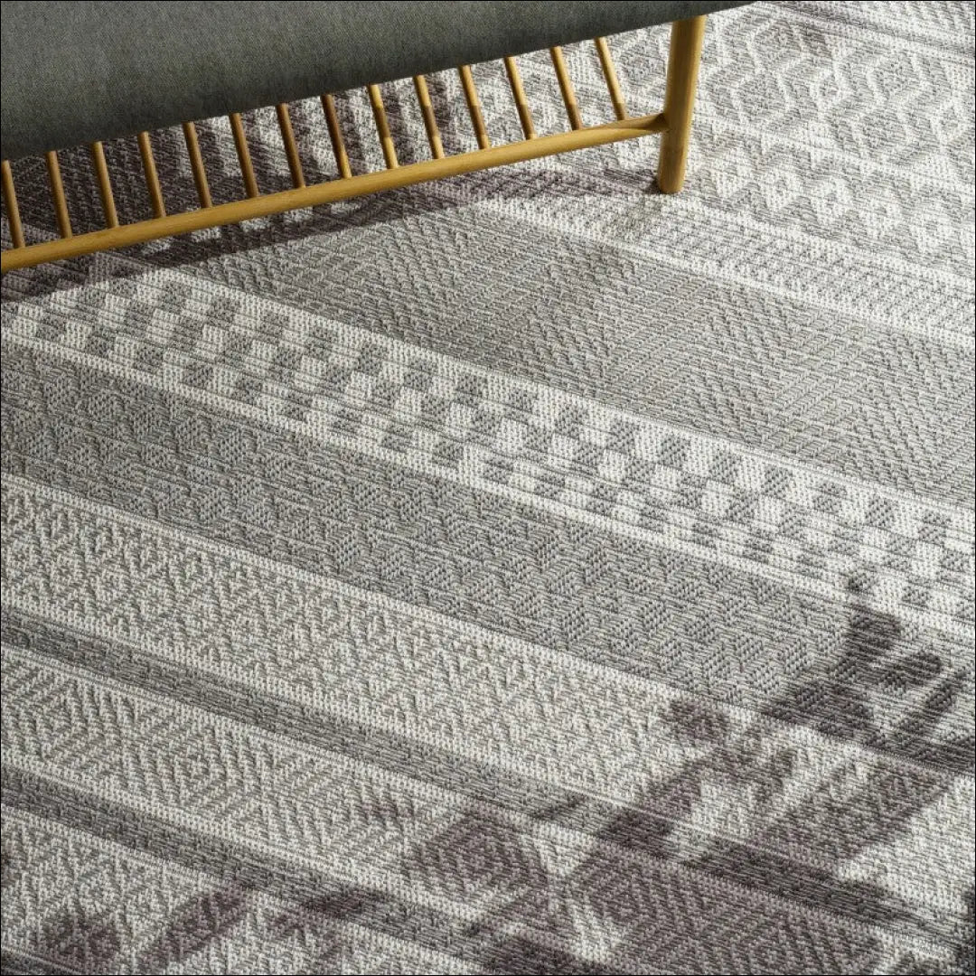 Kilimas NI5847 - 100-200, 50-100, __label:Pristatymas 5-14 d.d., apvalus, color-Weiß-Grau Kilimai In- & Outdoor Rug