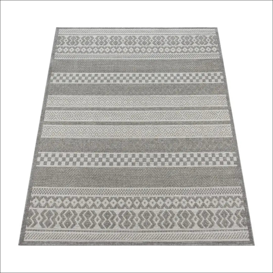 Kilimas NI5847 - 100-200, 50-100, __label:Pristatymas 5-14 d.d., apvalus, color-Weiß-Grau Kilimai In- & Outdoor Rug