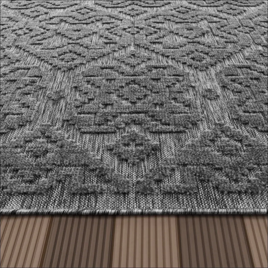 Kilimas NI5848 - 100-200, 50-100, __label:Pristatymas 5-14 d.d., color-Anthracite, kilimai Kilimai In- & Outdoor Rug