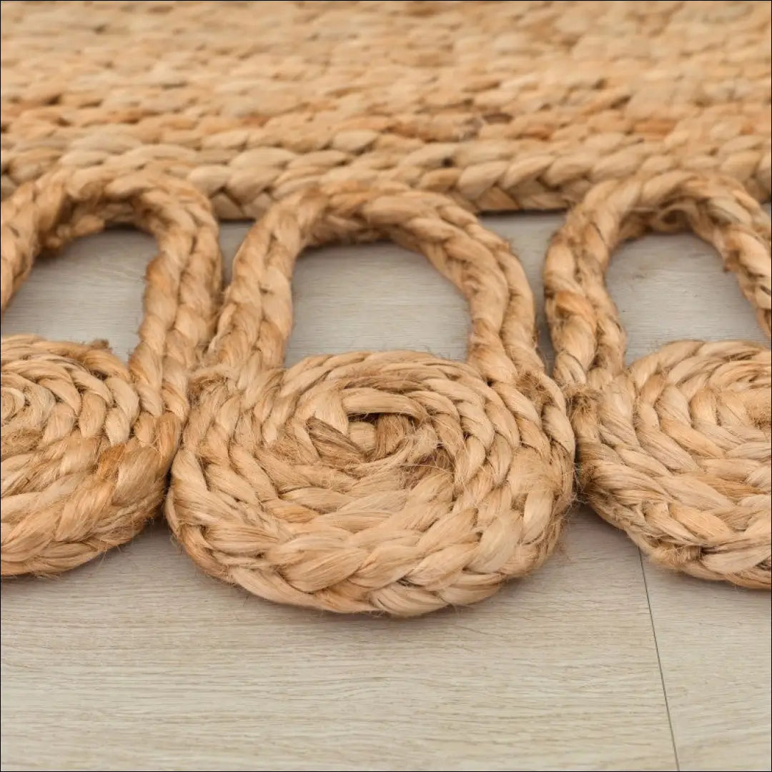 Kilimas NI5852 - 100-200, 50-100, __label:Pristatymas 5-14 d.d., color-Nature, kilimai Kilimai Jute Rug Round Handmade