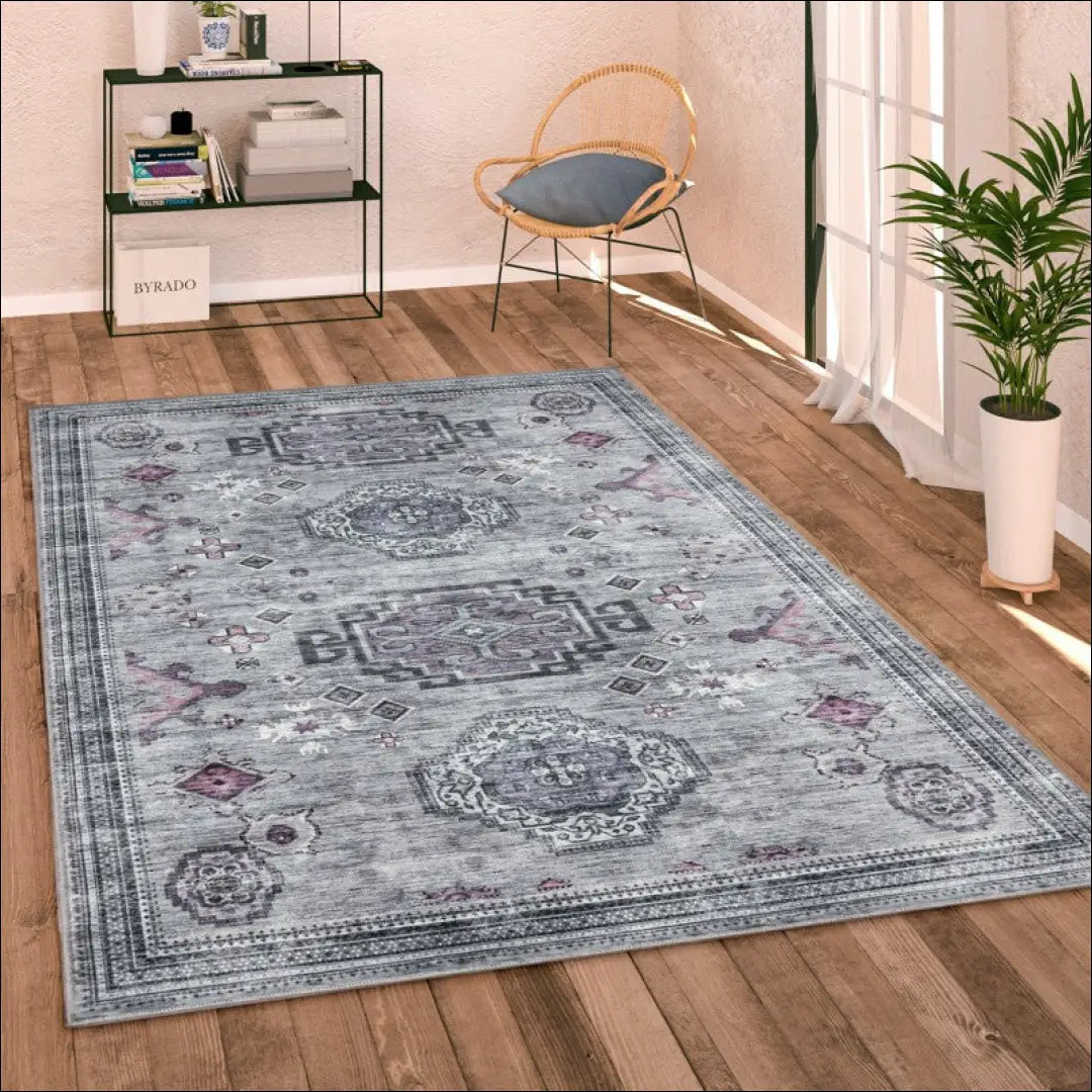 Kilimas NI5878 - €80 Save 15% 100-200, 50-100, __label:Pristatymas 5-14 d.d., color-pilka, kilimai 120 cm skersmuo