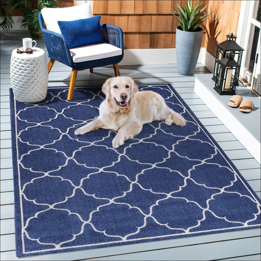 Kilimas RU1082 - €113 Save 50% 100-200, __label:Pristatymas 1-2 d.d., color-melyna, kilimai, lauko 200 cm x 290