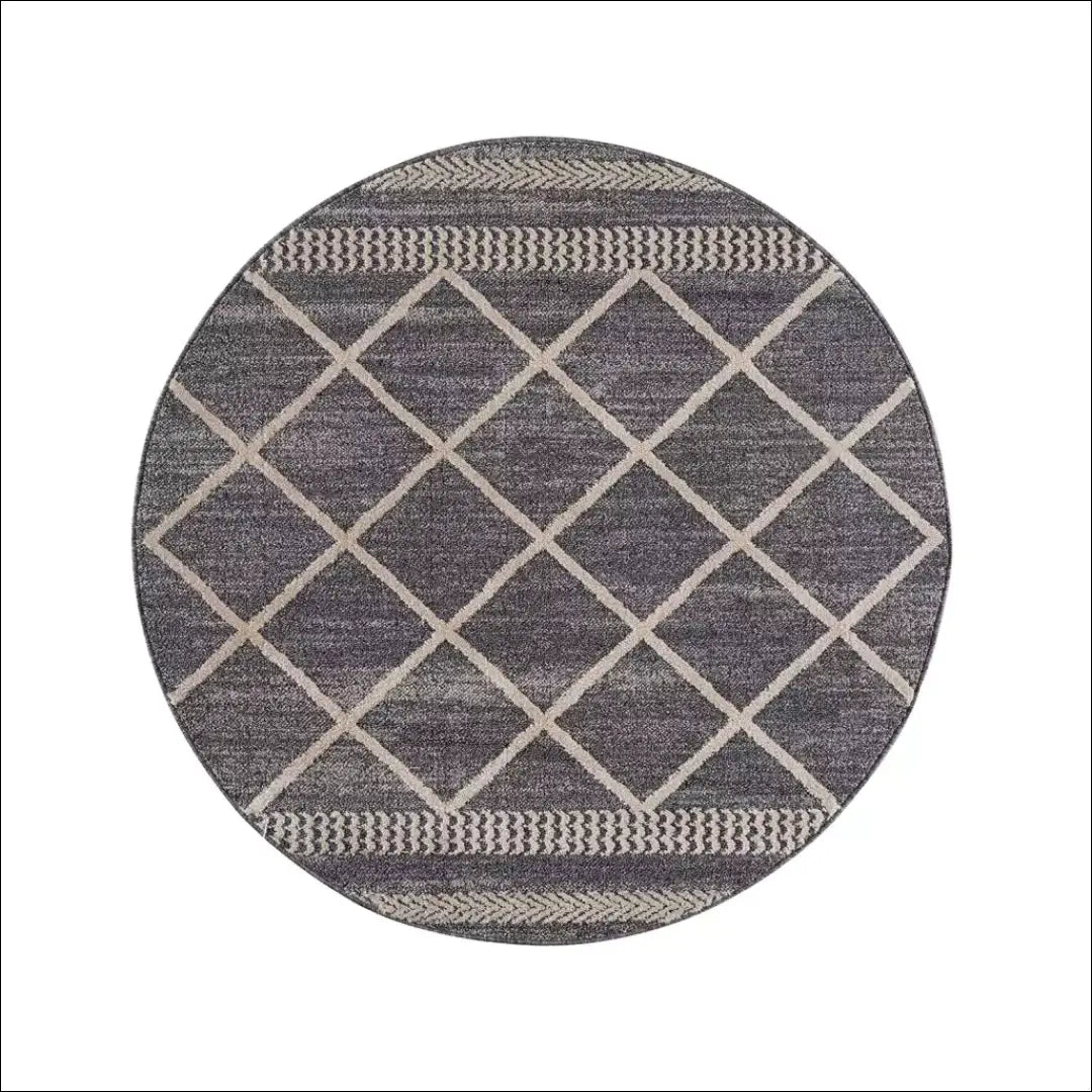 Kilimas RU1100 - €45 Save 50% 25-50, __label:Pristatymas 1-2 d.d., apvalus, color-pilka, Dydis-160-cm-skersmuo 160 cm