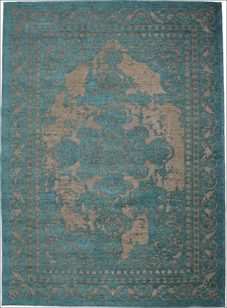 Kilimas RU1107 - €53 Save 50% 50-100, __label:Pristatymas 1-2 d.d., color-turkis, kilimai, material-akrilas 135 cm x