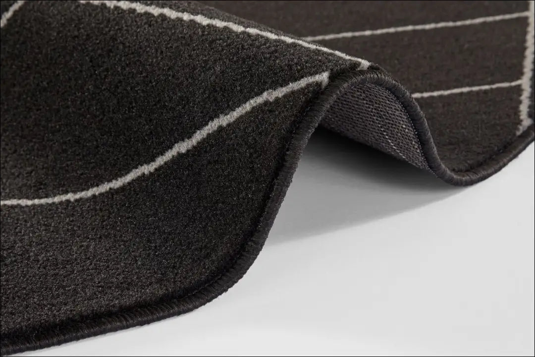 Kilimas RU1150 - €49 Save 50% 25-50, __label:Pristatymas 1-2 d.d., apvalus, color-juoda, kilimai 140 cm skersmuo