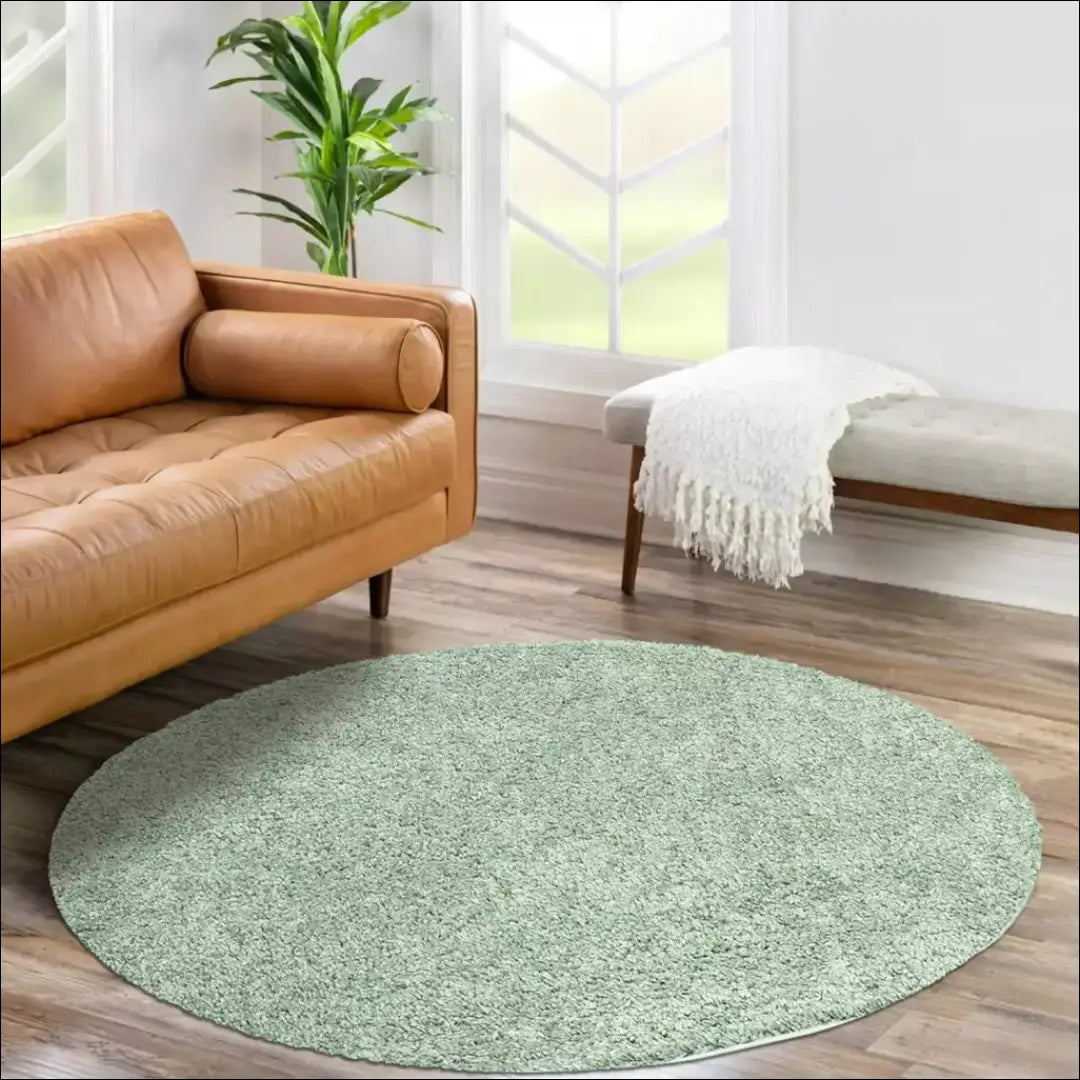 Kilimas RU1152 - €43 Save 50% 25-50, __label:Pristatymas 1-2 d.d., apvalus, color-zalia, Dydis-160-cm-skersmuo 160 cm