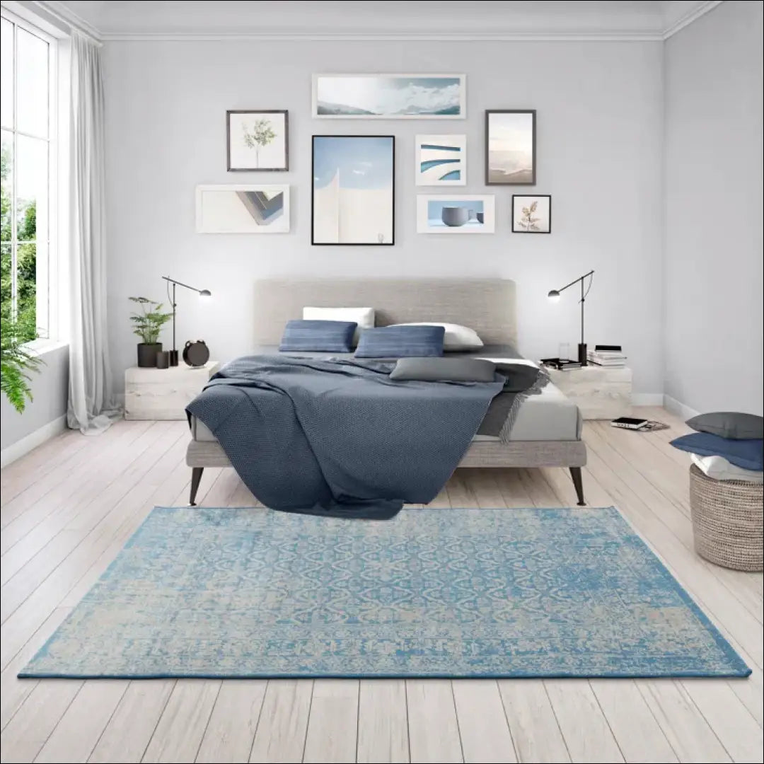 Kilimas RU1161 - €79 Save 50% 50-100, __label:Pristatymas 1-2 d.d., color-melyna, kilimai, material-polipropilenas 200