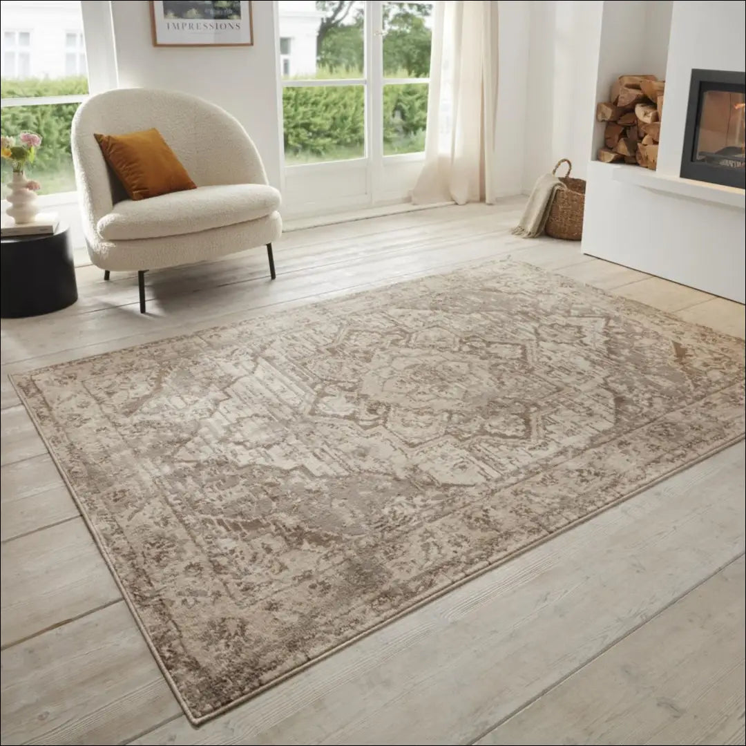 Kilimas RU1308 - €158 Save 50% 100-200, __label:Pristatymas 1-2 d.d., color-ruda, color-smelio, Dydis-240-x-340-cm 240