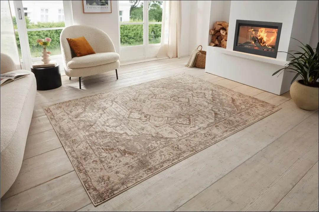 Kilimas RU1308 - €158 Save 50% 100-200, __label:Pristatymas 1-2 d.d., color-ruda, color-smelio, Dydis-240-x-340-cm 240