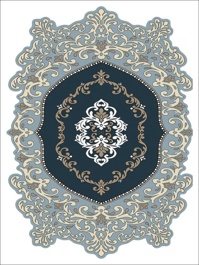 Kilimas RU1417 - €70 Save 50% 50-100, __label:Pristatymas 1-2 d.d., color-marga, color-margas, color-melyna 160 cm x