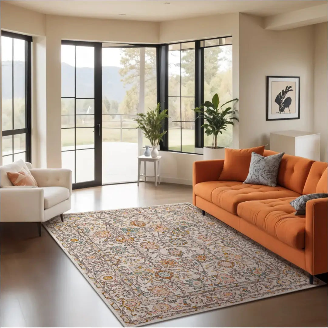 Kilimas RU1418 - €130 Save 50% 100-200, __label:Pristatymas 1-2 d.d., color-kremas, color-marga, color-margas 200 cm x