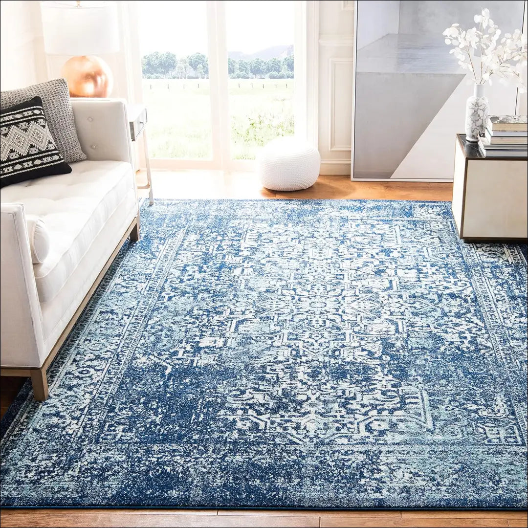 Kilimas RU1440 - €160 Save 50% 100-200, __label:Pristatymas 1-2 d.d., color-melyna, kilimai, material-polipropilenas