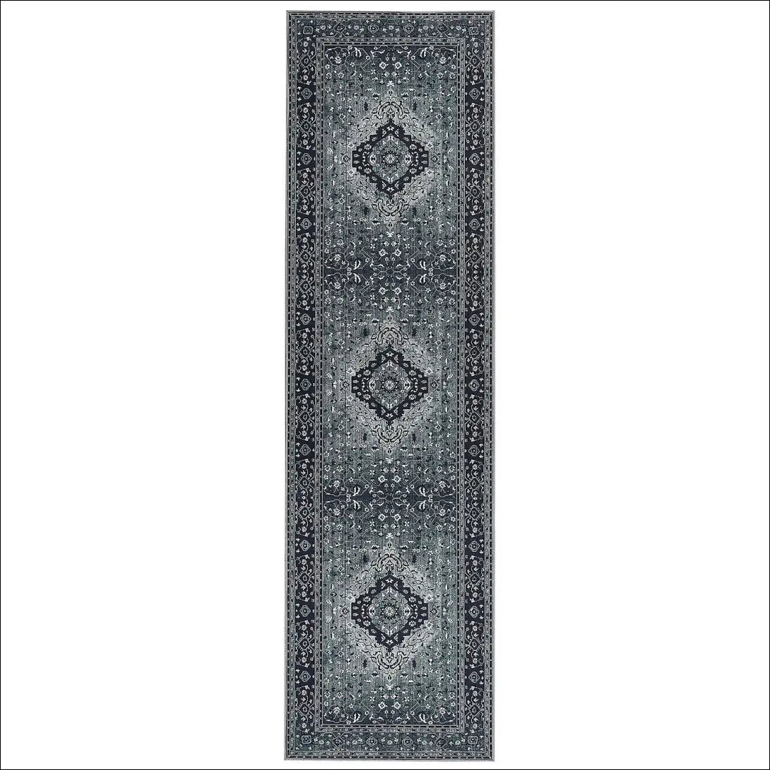 Kilimas RU1588 - €29 Save 50% 25-50, __label:Pristatymas 1-2 d.d., color-juoda, color-pilka, kilimai 60 cm x 200