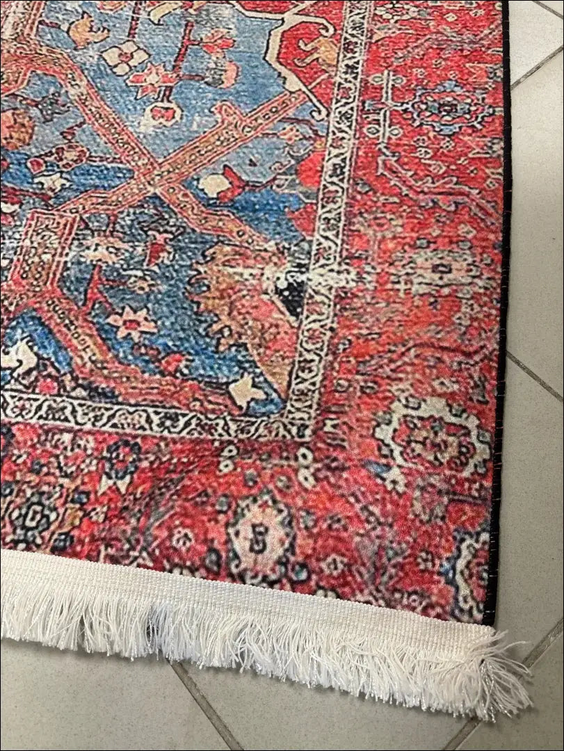 Kilimas RU1685 - €105 Save 50% 100-200, __label:Pristatymas 1-2 d.d., color-melyna, color-raudona, kilimai 150 cm x 230
