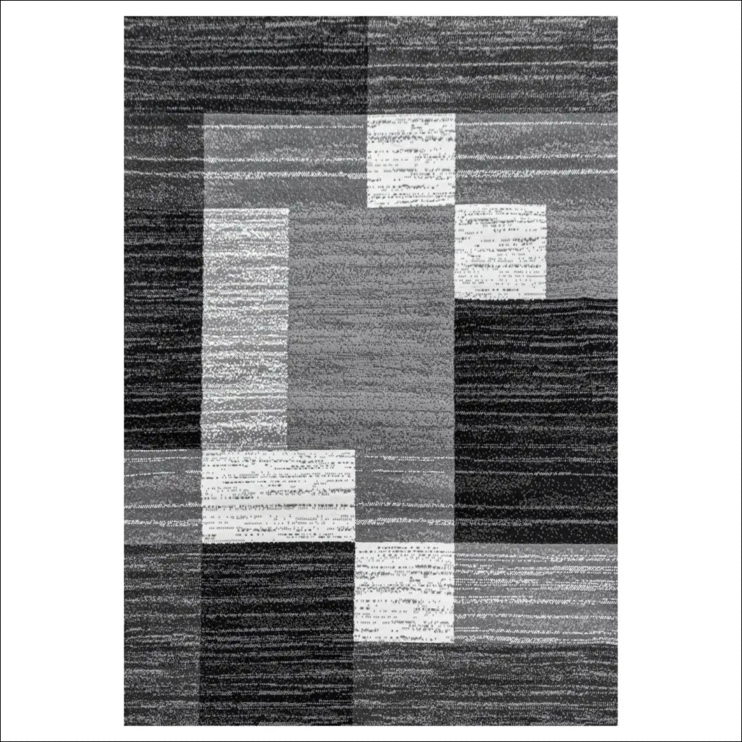 Kilimas RU2099 - €35 Save 30% 25-50, __label:Pristatymas 1-2 d.d., color-juoda, color-pilka, Dydis-80-x-150-cm 80 x 150