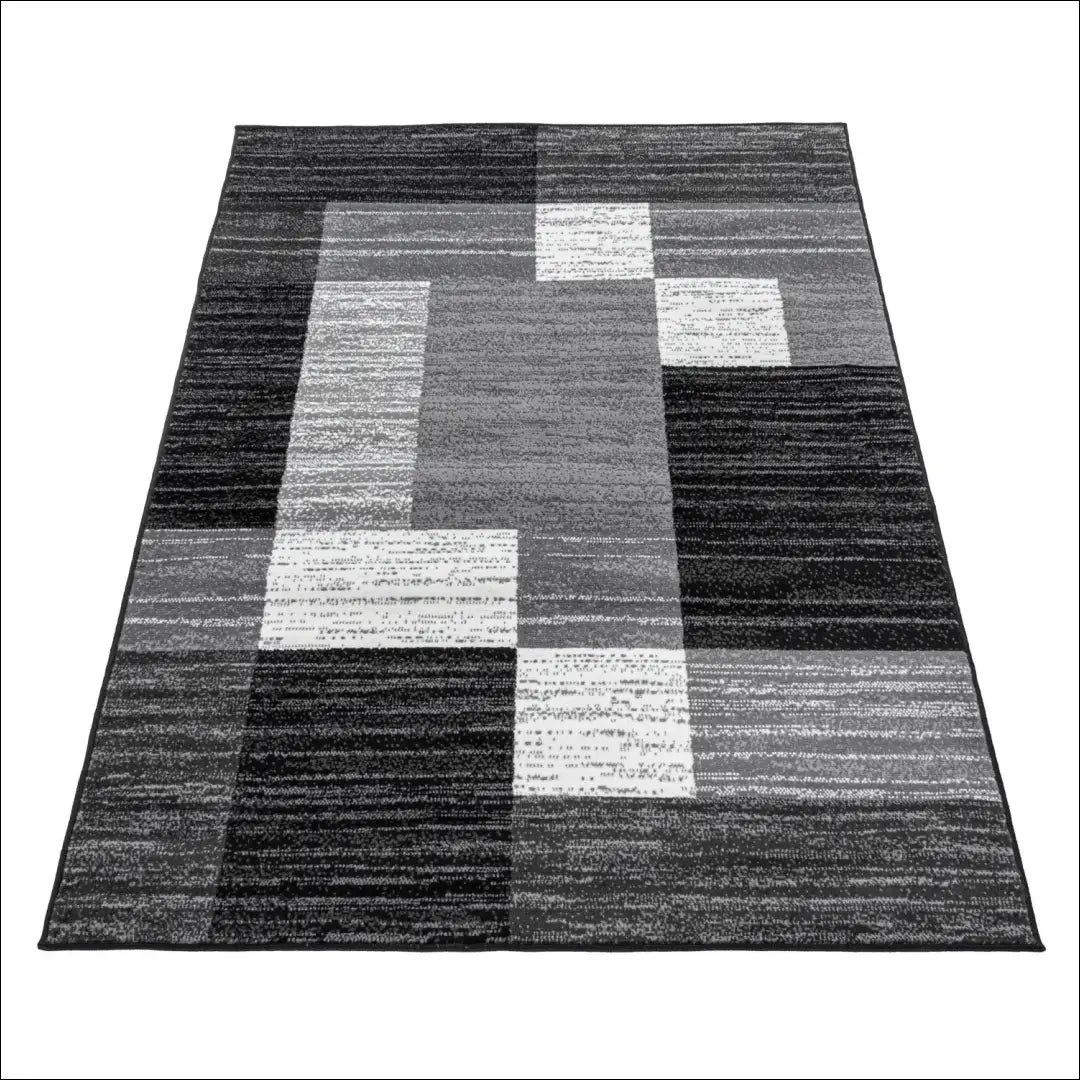 Kilimas RU2099 - €35 Save 30% 25-50, __label:Pristatymas 1-2 d.d., color-juoda, color-pilka, Dydis-80-x-150-cm 80 x 150