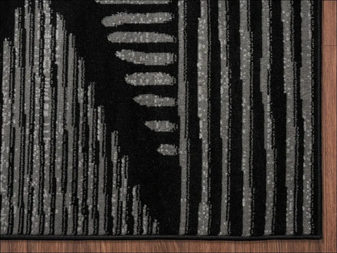 Kilimas RU248 - €68 Save 55% 50-100, __label:Pristatymas 1-2 d.d., color-juoda, color-pilka, kilimai Kilimai | Namų
