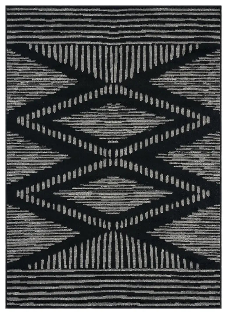 Kilimas RU248 - €68 Save 55% 50-100, __label:Pristatymas 1-2 d.d., color-juoda, color-pilka, kilimai Kilimai | Namų