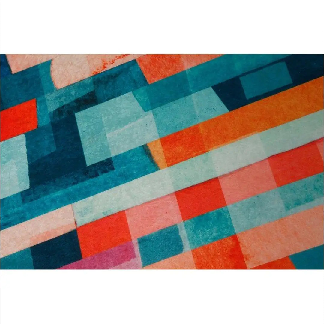 Kilimas RU472 - €51 Save 55% 50-100, __label:Pristatymas 1-2 d.d., color-melyna, color-oranzine, kilimai Kilimai | Namų