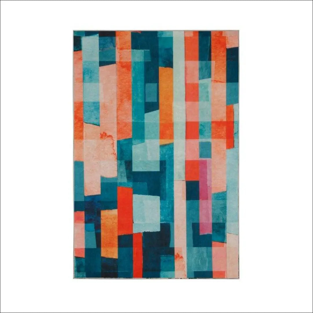 Kilimas RU472 - €51 Save 55% 50-100, __label:Pristatymas 1-2 d.d., color-melyna, color-oranzine, kilimai Kilimai | Namų