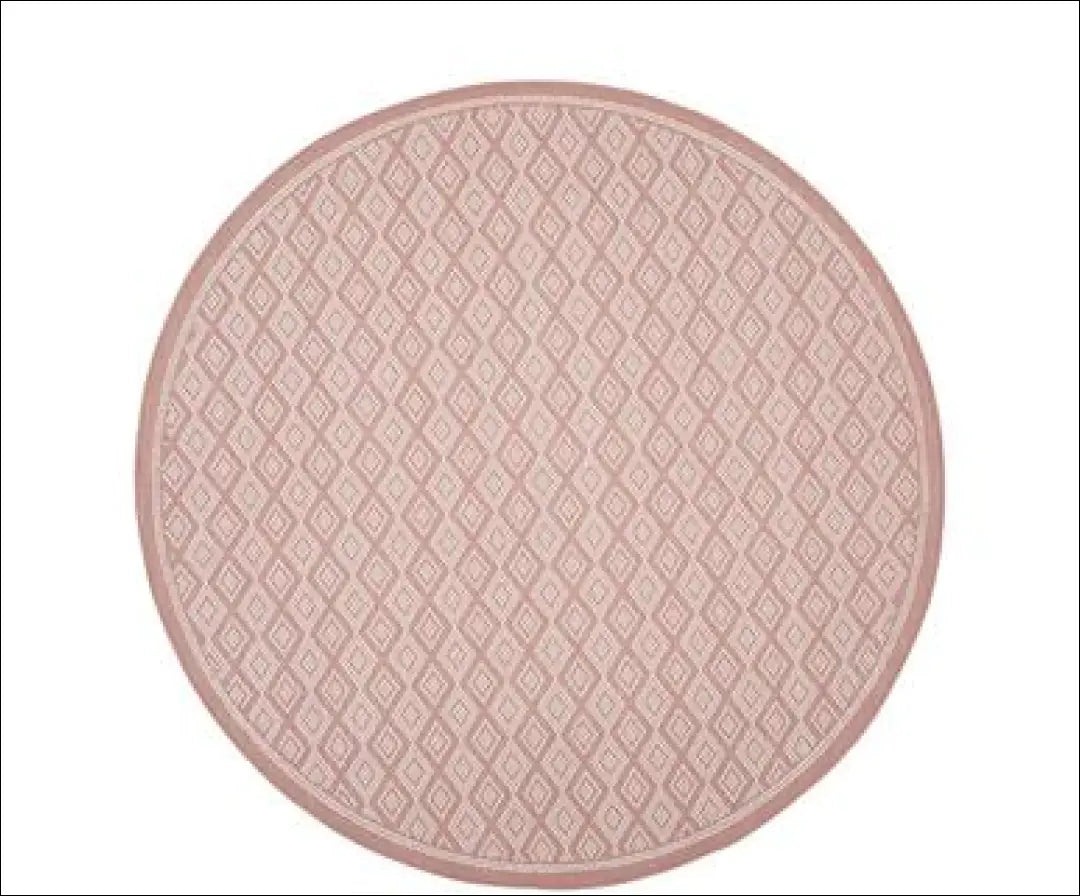 Kilimas RU537 - €49 Save 55% 25-50, __label:Pristatymas 1-2 d.d., apvalus, color-kremas, color-rozine €25 to €50 | Namų