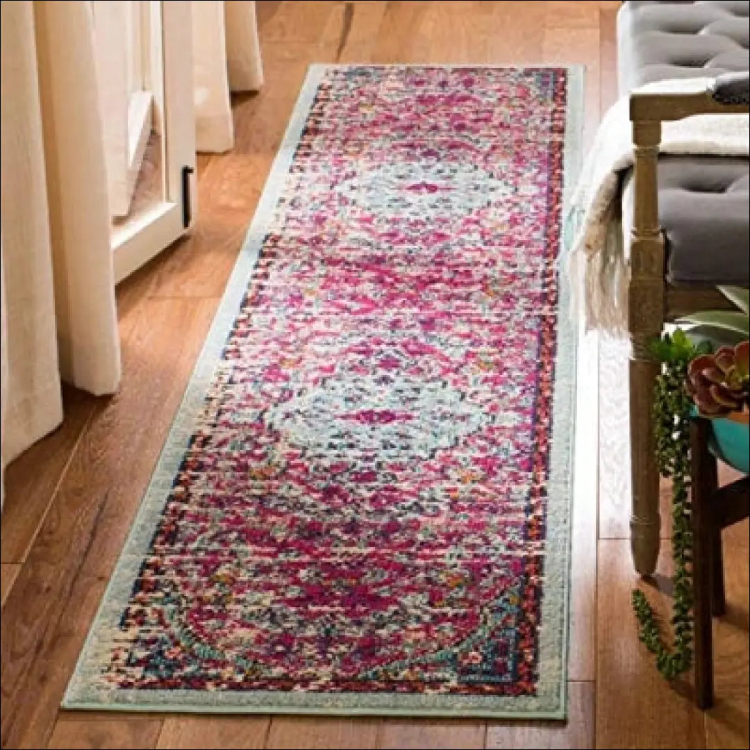 Kilimas RU896 - €31 Save 40% 25-50, __label:Pristatymas 1-2 d.d., color-marga, color-margas, color-rozine 60 cm x 180