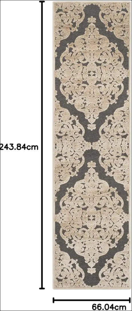 Kilimas RU908 - €63 Save 50% 50-100, __label:Pristatymas 1-2 d.d., color-pilka, color-smelio, kilimai 60 cm x 245