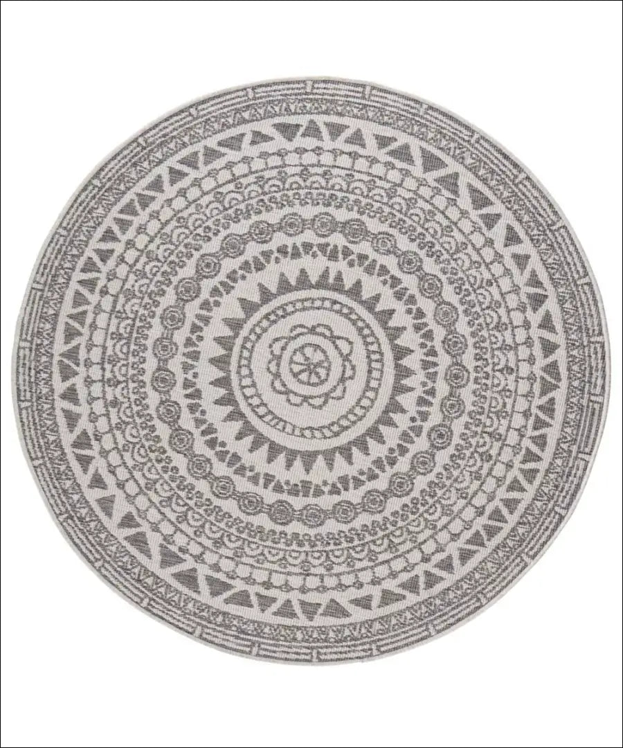 Kilimas terasai RU1080 - €95 Save 50% 50-100, __label:Pristatymas 1-2 d.d., apvalus, color-kremas, color-ruda 200 cm