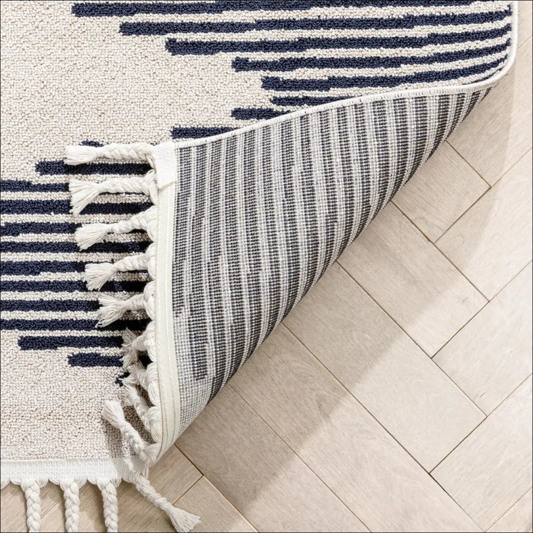 Kiliminis takelis RU838 - €52 Save 60% 50-100, __label:Pristatymas 1-2 d.d., color-juoda, color-kremas, kilimai 70 cm x