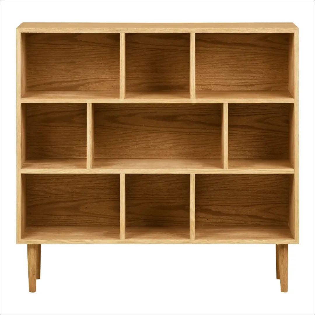 Knygų spintelė ąžuolo/ąžuolo fanera natūrali 30x112x104,5 cm RD534 - €617 Save 15% __label:Pristatymas 5-14 d.d.,