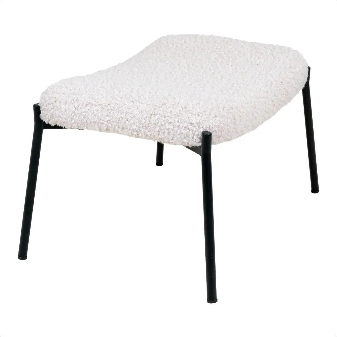 Kojų atrama dirbtinė avikailis balta juodos kojelės RD281 - €75 Save 15% 50-100, __label:Pristatymas 5-14 d.d., Balta,