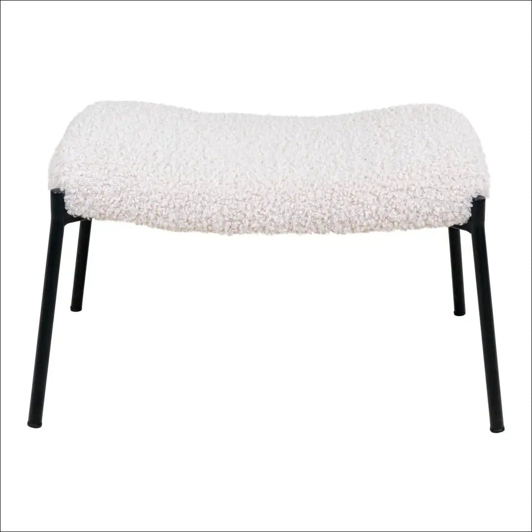 Kojų atrama dirbtinė avikailis balta juodos kojelės RD281 - €75 Save 15% 50-100, __label:Pristatymas 5-14 d.d., Balta,