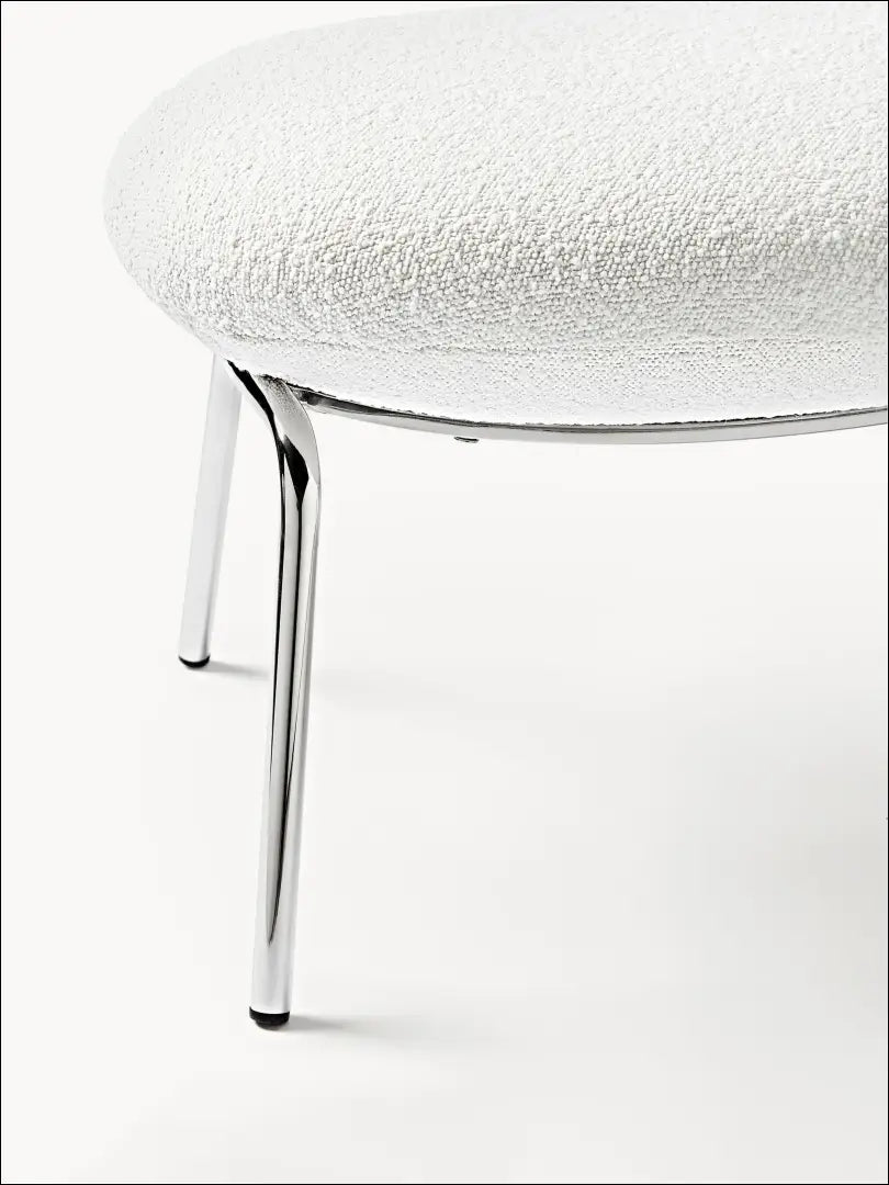 Kojų kėdutė MI760 - €108 Save 55% 100-200, __label:Pristatymas 1-2 d.d., boucle, color-balta, color-sidabrine €100